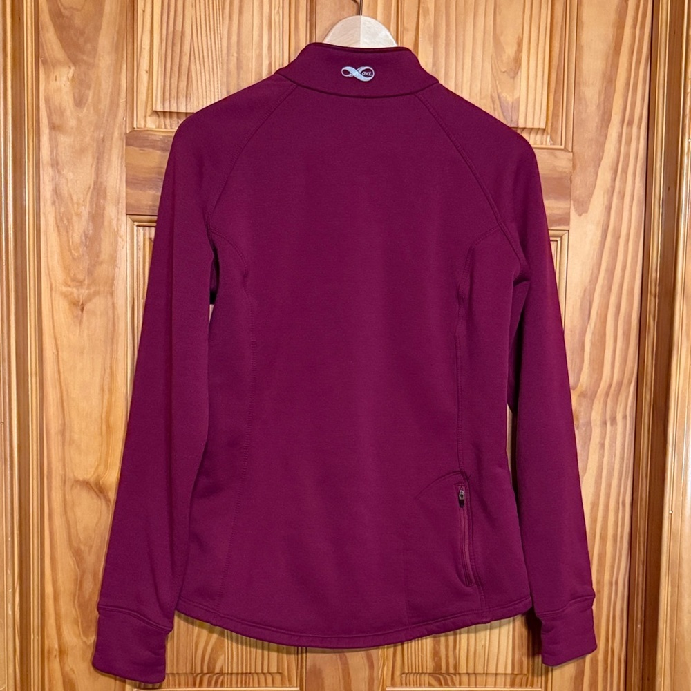 REI half-zip fleece pullover in Burgandy - Picture 7 of 10